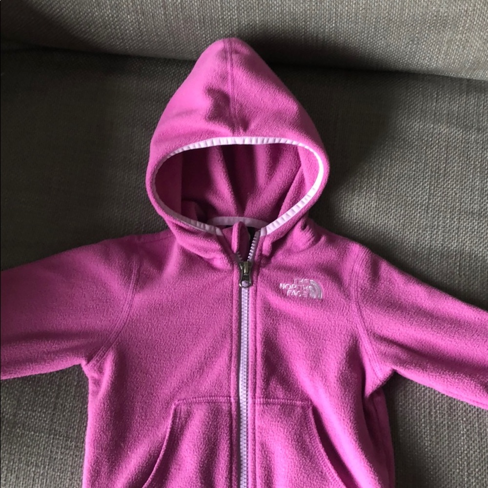 The North Face fleece mauve 12-18 mo